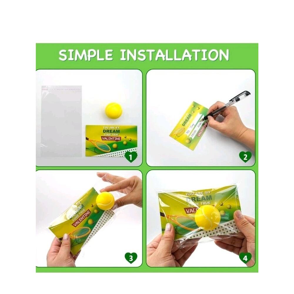 30 Pack Sports Valentines Cards Gifts for Kids School Classroom Squeeze Foam... - Picture 8 of 10